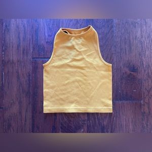Free People Intimately Crop Tank Gold Size XS/S